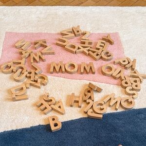 Wooden Alphabet Learning Blocks